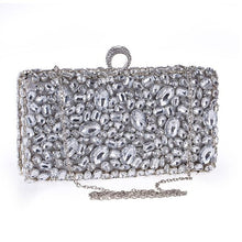Load image into Gallery viewer, Crystal Beaded Clutch Bag