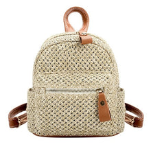 Load image into Gallery viewer, Straw Women Backpack