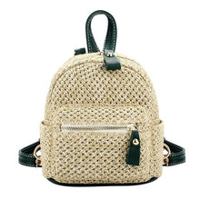 Load image into Gallery viewer, Straw Women Backpack